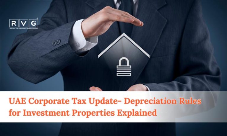 Businessman protecting property icon UAE Corporate Tax Depreciation Rules