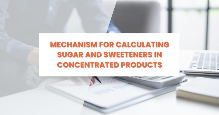 Calculation of sugar and sweeteners in concentrated products under UAE Excise Tax as per FTA Decision No. 10 of 2025 explained by RVG