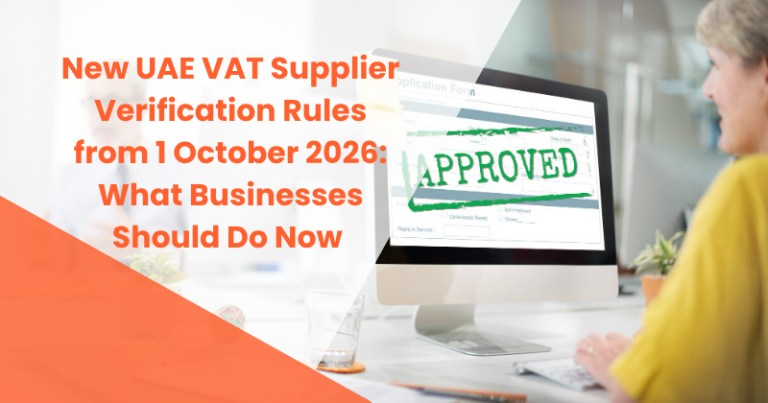 UAE VAT supplier verification rules effective from 1 October 2026
