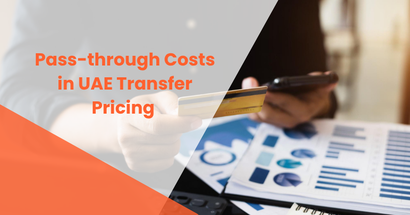 UAE transfer pricing showing a parent company managing third-party expenses and mark-up considerations.